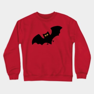 Cute Funny Halloween Bat Cartoon Illustration Crewneck Sweatshirt